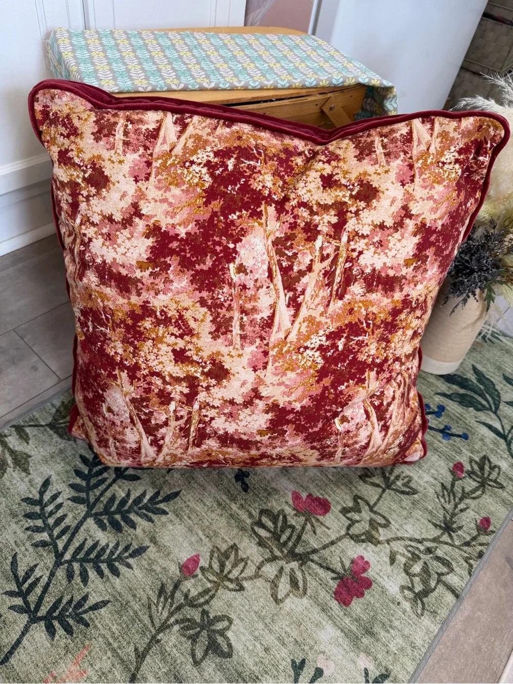 New Threshold X Studio McGee 24x24 Abstract Throw Pillow Abstract Tree Victorian